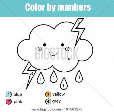 Coloring page cute vector photo free trial bigstock