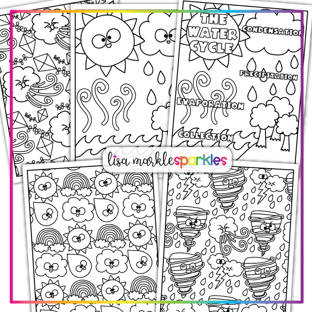Free weather coloring pages printable pdf