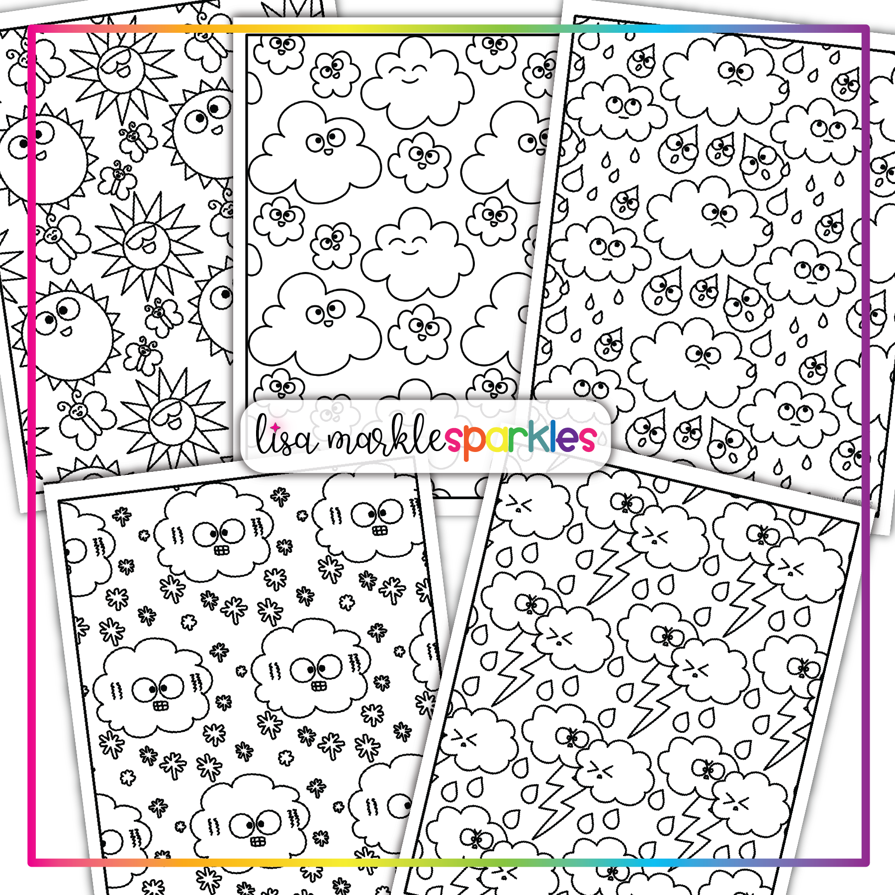 Weather coloring pages printable pdf