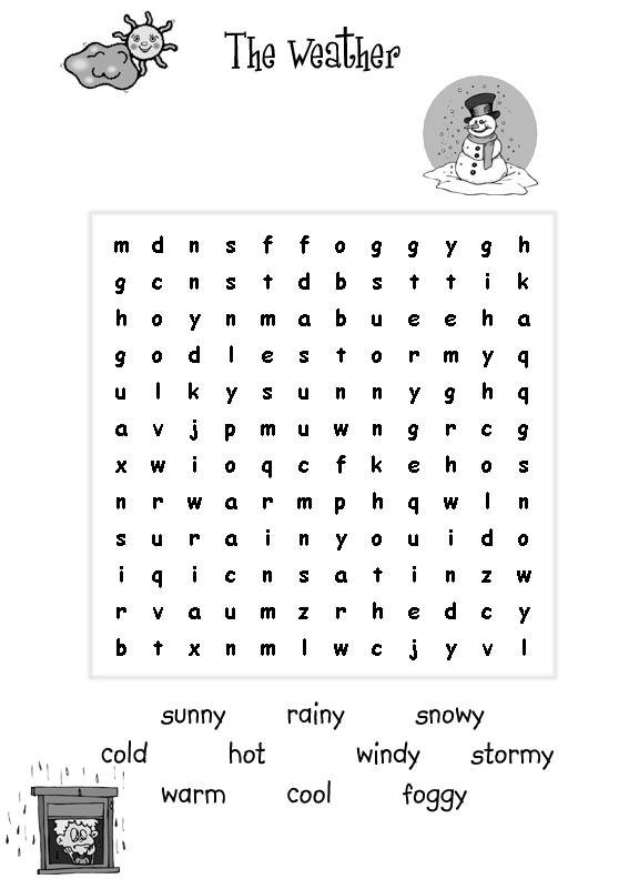 Easy word search for kids