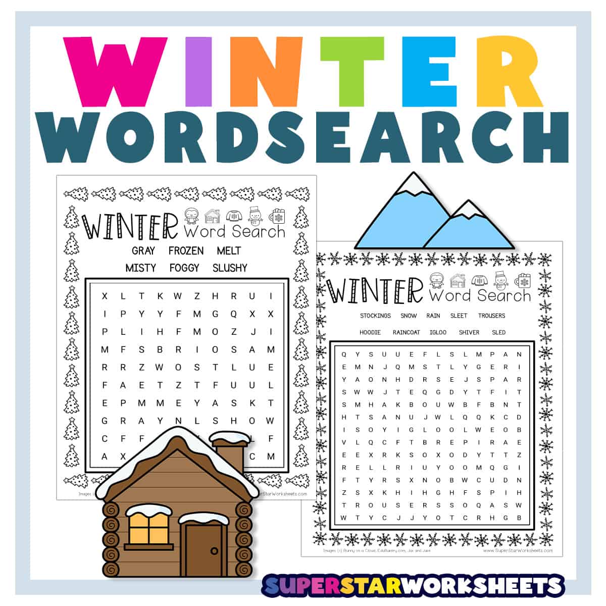 Winter word search