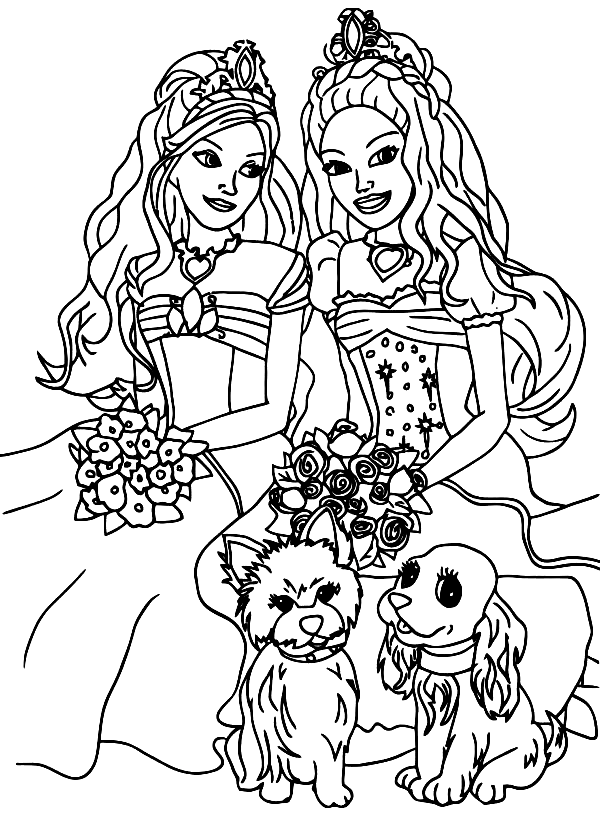 Barbie coloring pages printable for free download