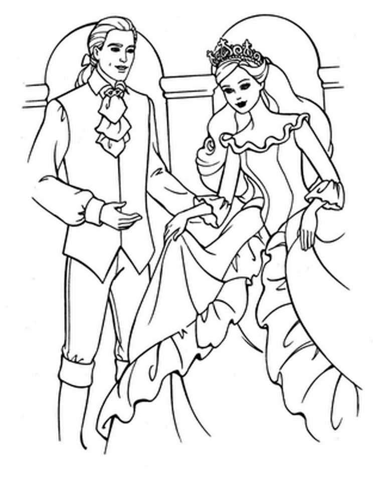 Barbie coloring pages barbie wedding dress coloring pages