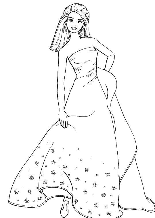 Online coloring pages coloring page barbie bride barbie download print coloring page