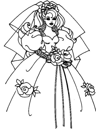 Barbie coloring page