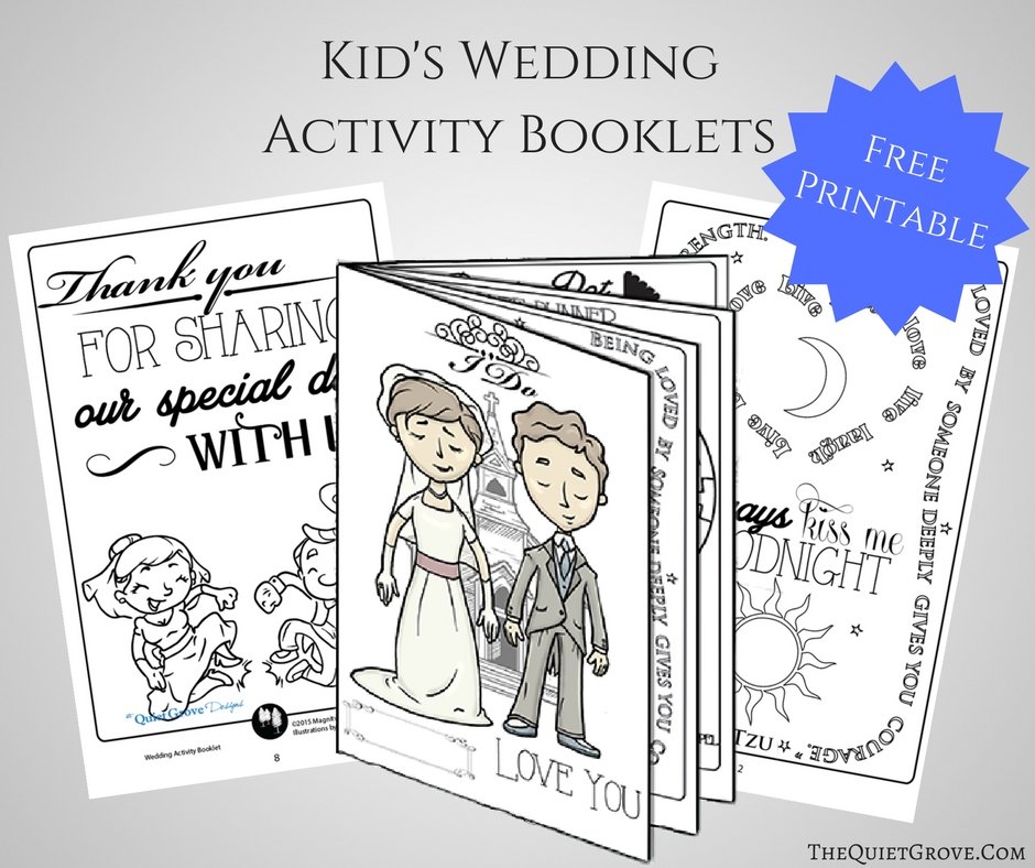 Free printable kids wedding activity booklet â the quiet grove