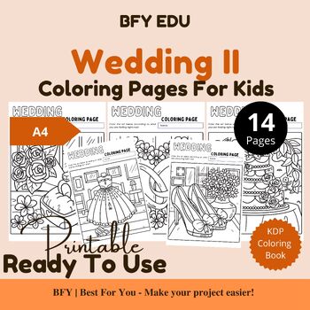 Wedding ii coloring pages printable a pages by bfy edu tpt