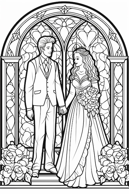 Page wedding dress coloring pages printable images