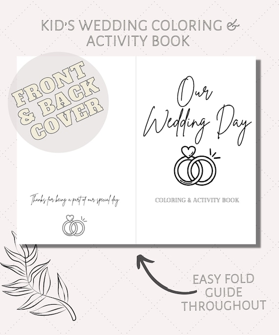 Wedding activity book wedding activities for kids kids activity kits for wedding wedding coloring book printable wedding coloring pages