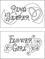Printable wedding coloring pages