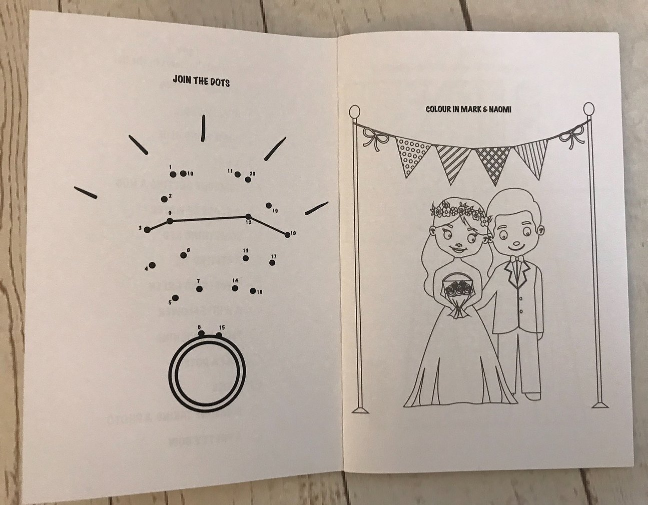 X wedding activity book â creative lincs website