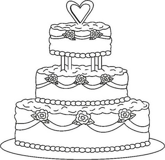 Wedding cake coloring page wedding coloring pages cupcake coloring pages coloring pages for kids