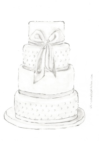 Cake coloring pages