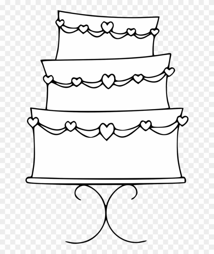 Free cake black and white wedding cake clipart black and