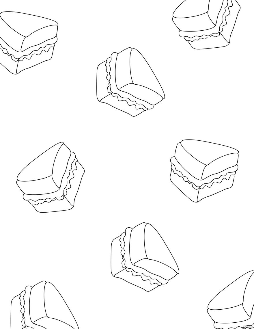 Free wedding cake coloring page