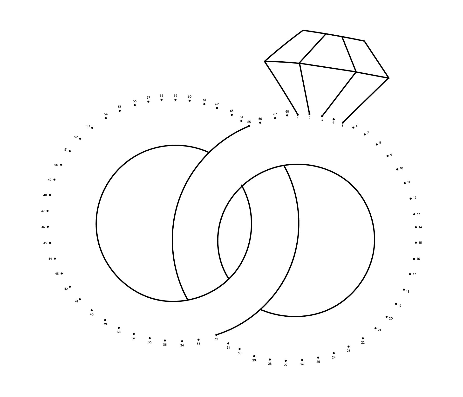 Best wedding dot to dot printables pdf for free at