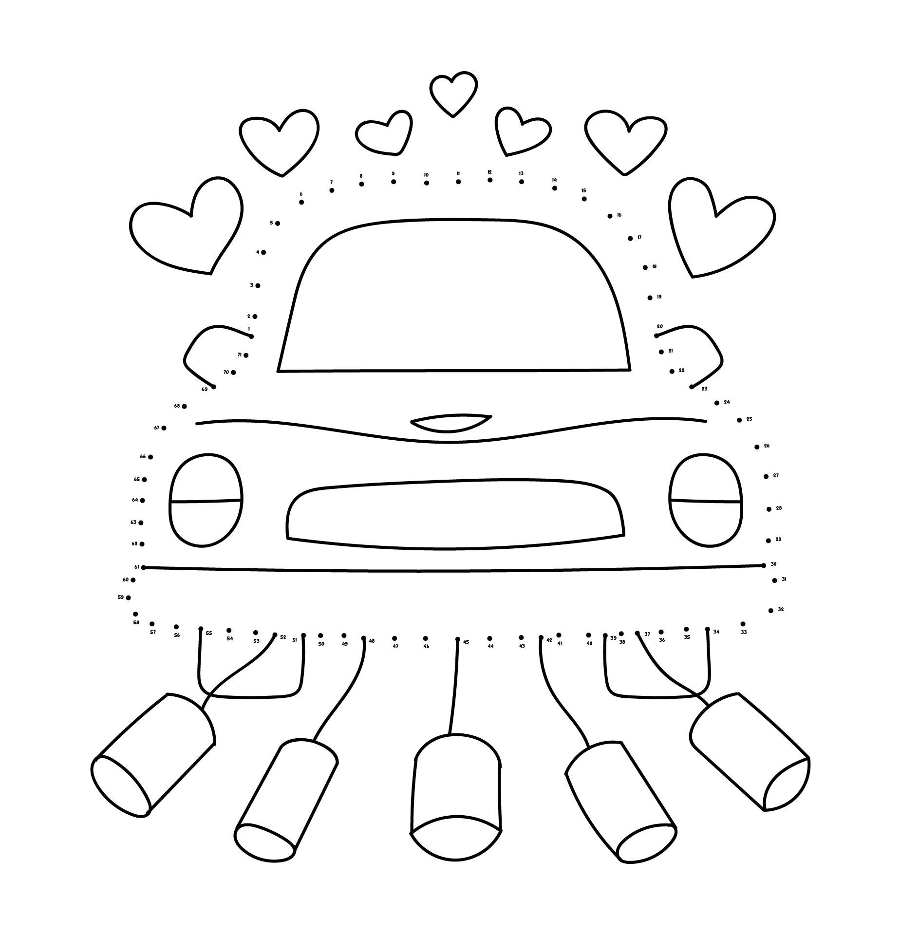 Best wedding dot to dot printables pdf for free at