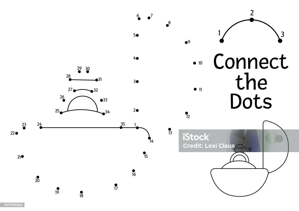 Vector dottodot and color activity with cute wedding ring in a box connect the dots game for children bride and groom accessory marriage ceremony coloring page for kids with jewelry stock illustration