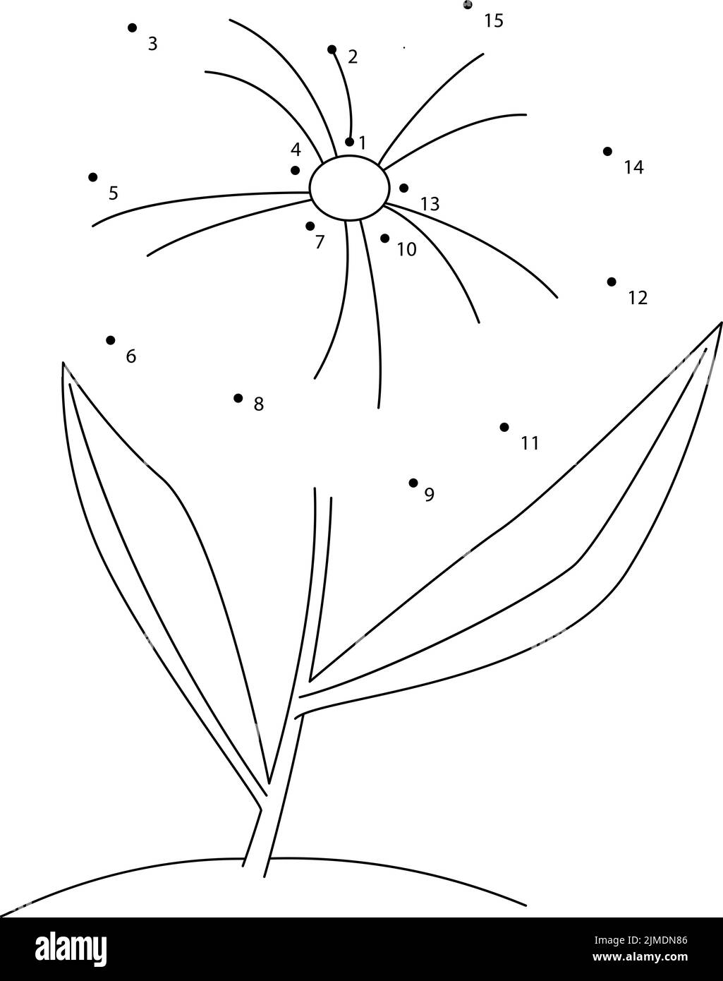 Connect the dots flower hi