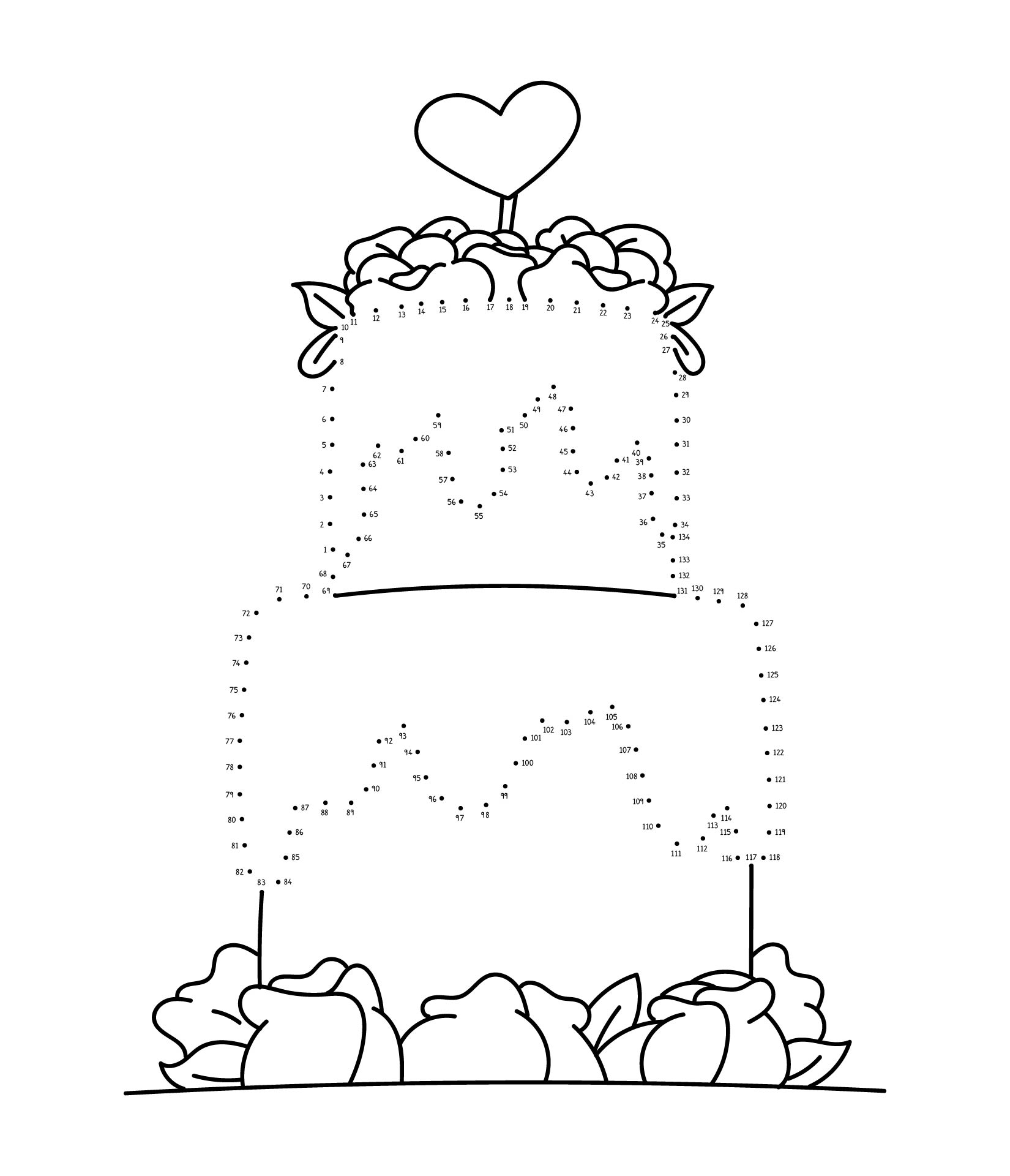 Best wedding dot to dot printables pdf for free at