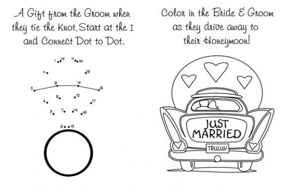 Wedding dot to dot activity