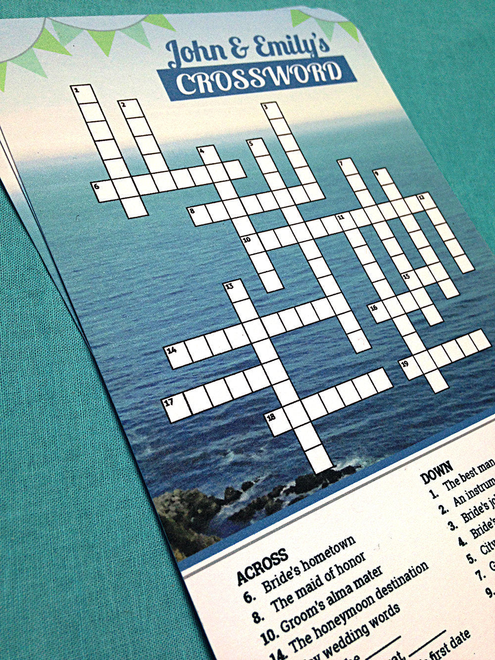 Wedding crossword puzzle â artful pixels