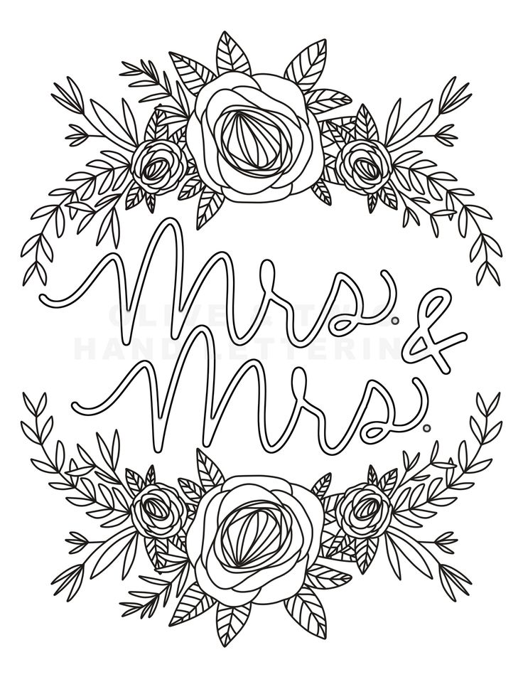 Coloring page wedding coloring page custom coloring page floral coloring page wedding activities kids wedding activity wedding
