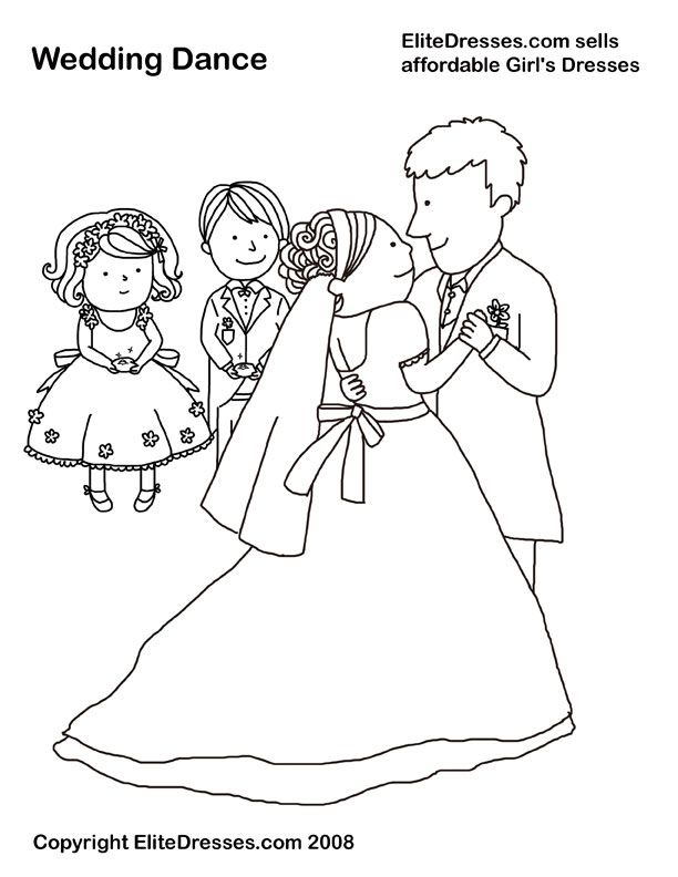 American wedding customs and traditions wedding cake white dress bridesmaid colors location â wedding coloring pages dance coloring pages american wedding