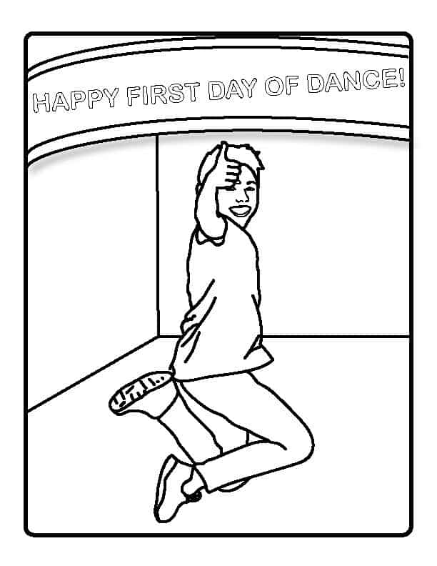 Rhee golds dancelife coloring first day of dance