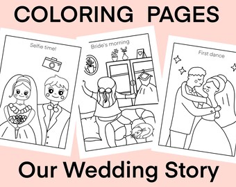 Wedding coloring pages for kids digital kids wedding coloring book wedding coloring book wedding coloring sheet coloring pages digital