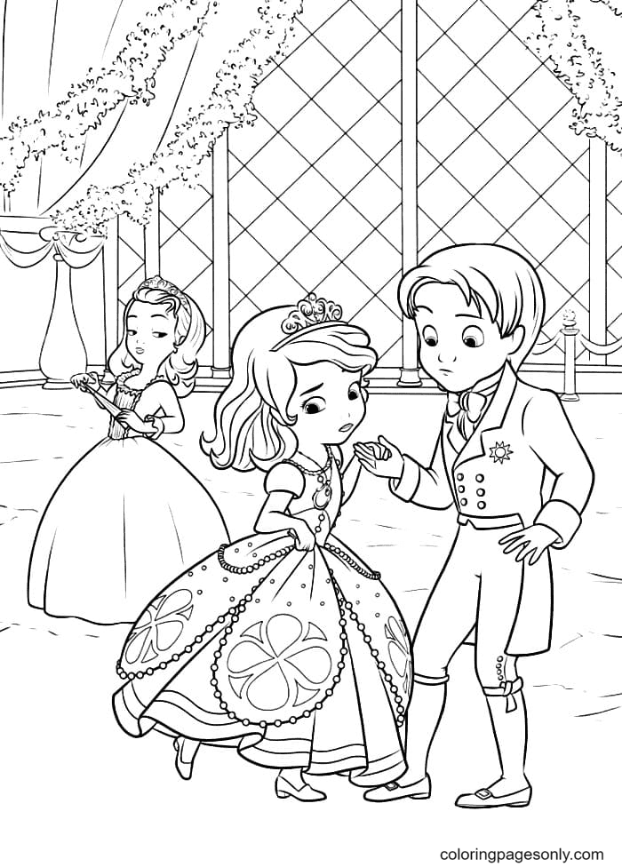 Sofia the first coloring pages printable for free download