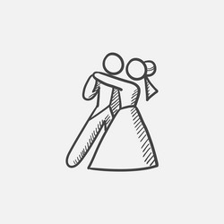 Wedding first dance icon vector images