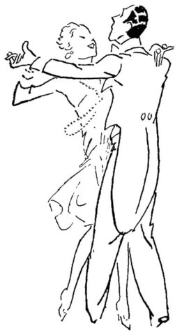 Dancing couple coloring page free printable coloring pages