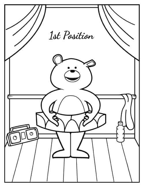 Rhee golds dancelife coloring pages set