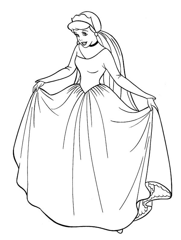 Wedding dress coloring