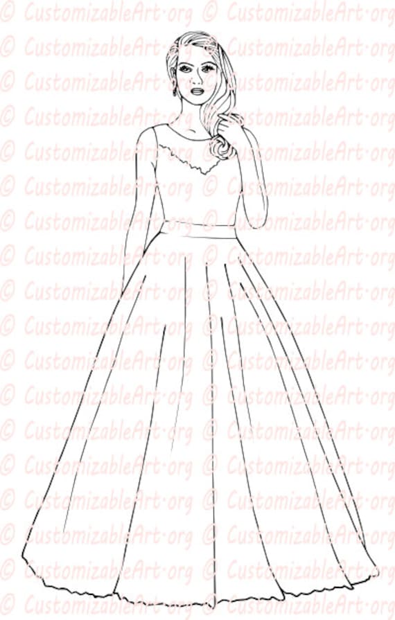 Wedding coloring book bride coloring book wedding coloring pages bridal sheets fashion wedding dress coloring book digital printable pdf