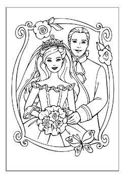 Printable marry and weddings coloring pages perfect gift for your bridal party