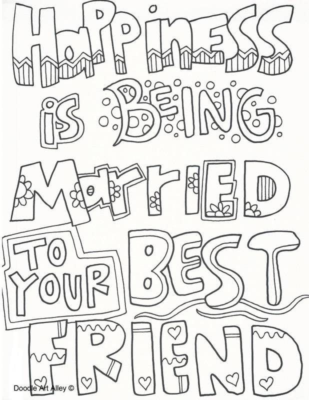 Wedding coloring pages