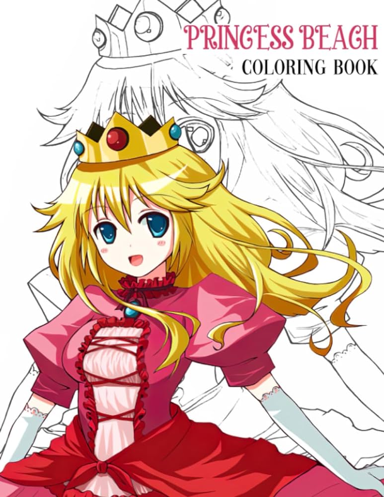 Princess peach coloring book video game princess peach coloring pages with incredible illustrations encourage creativity great melo martim books
