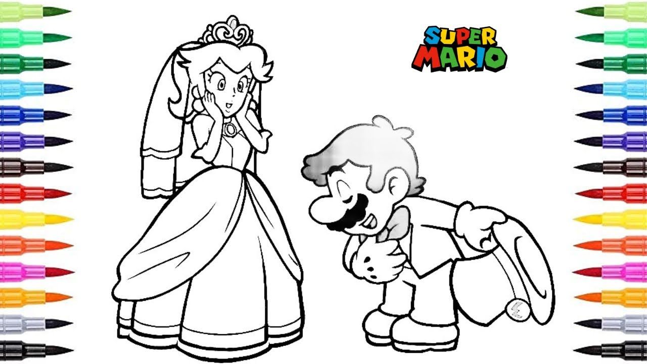 The wedding of super mario and princess peach inside the castle the super mario bros movie scene mario and princess peach movie scenes super mario bros