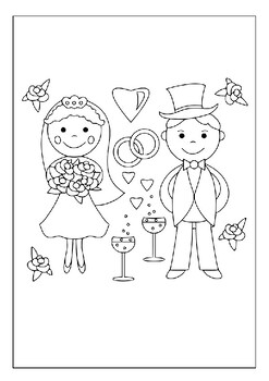 Make your wedding celebration unique with our printable coloring pages p