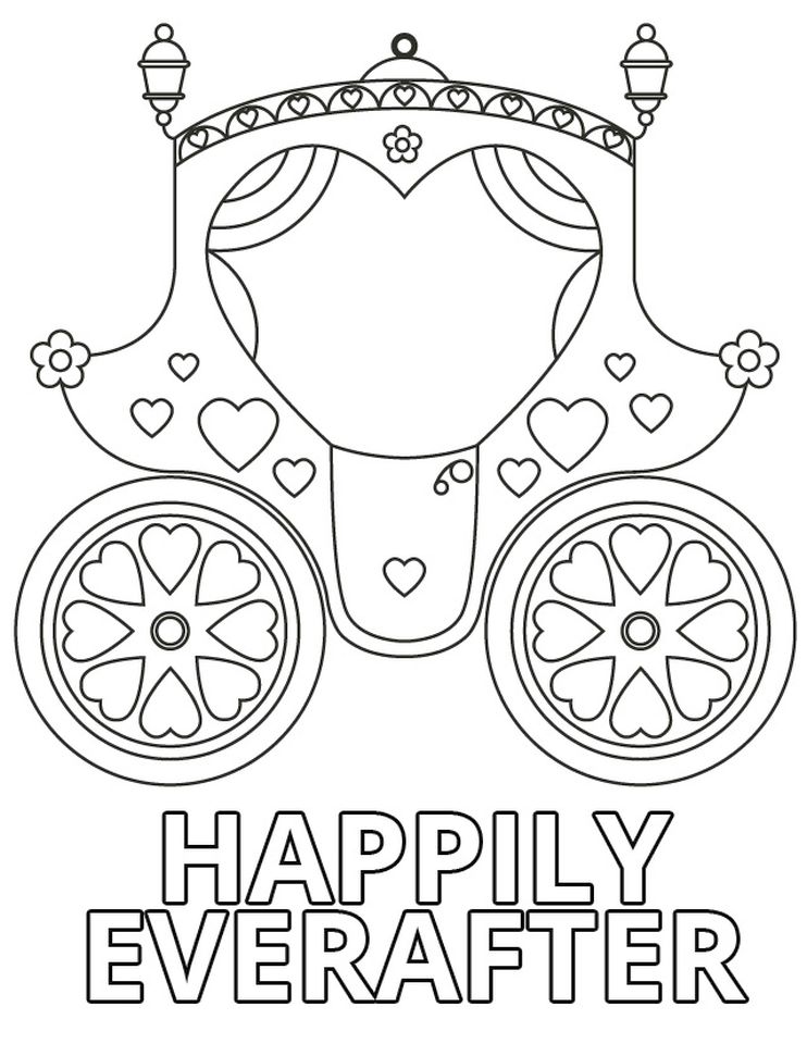Free printable wedding coloring pages