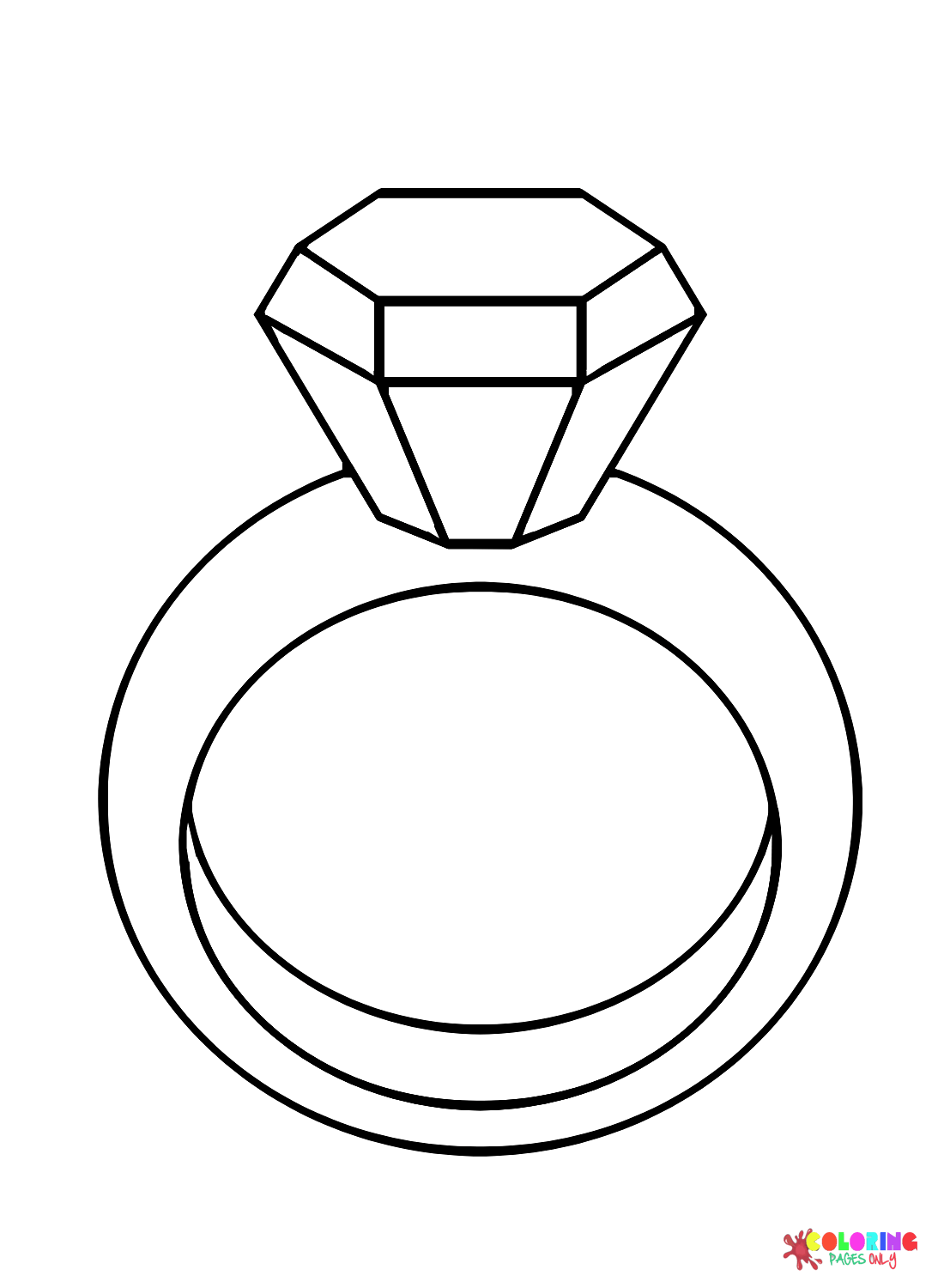 Wedding ring coloring pages printable for free download