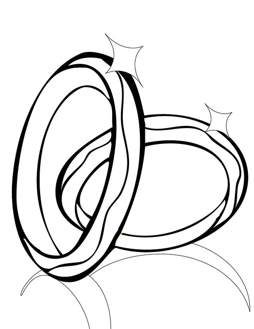 Wedding rings coloring page katie soltysiak