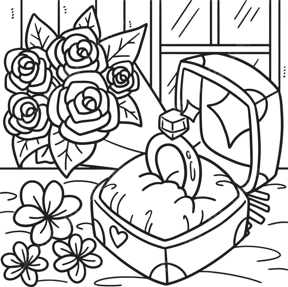Wedding ring coloring page for kids sacred colouring celebration vector rat drawing ring drawing kid drawing png and vector with transparent background for free download