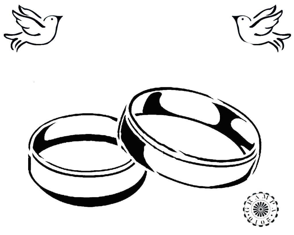Online coloring pages two coloring two rings ring