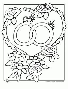 Wedding coloring pages