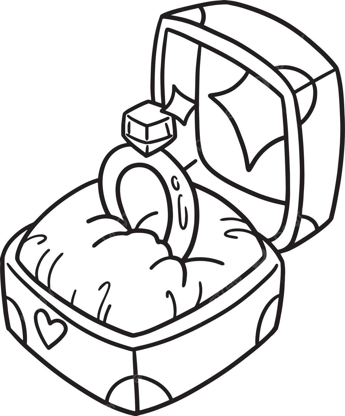 Wedding ring isolated coloring page for kids flower coloring page coloring vector flower coloring page coloring png and vector with transparent background for free download