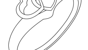 Wedding ring coloring page coloring page