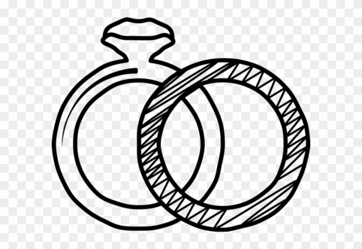 Free rubber stamp of two wedding rings